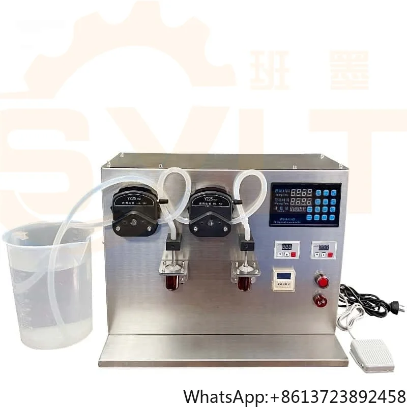 

Double Nozzles Semi-Automatic Nail Polish Table Top UV Gel Glue Dipping Liquid Small Bottle Water Oil Filling Machine