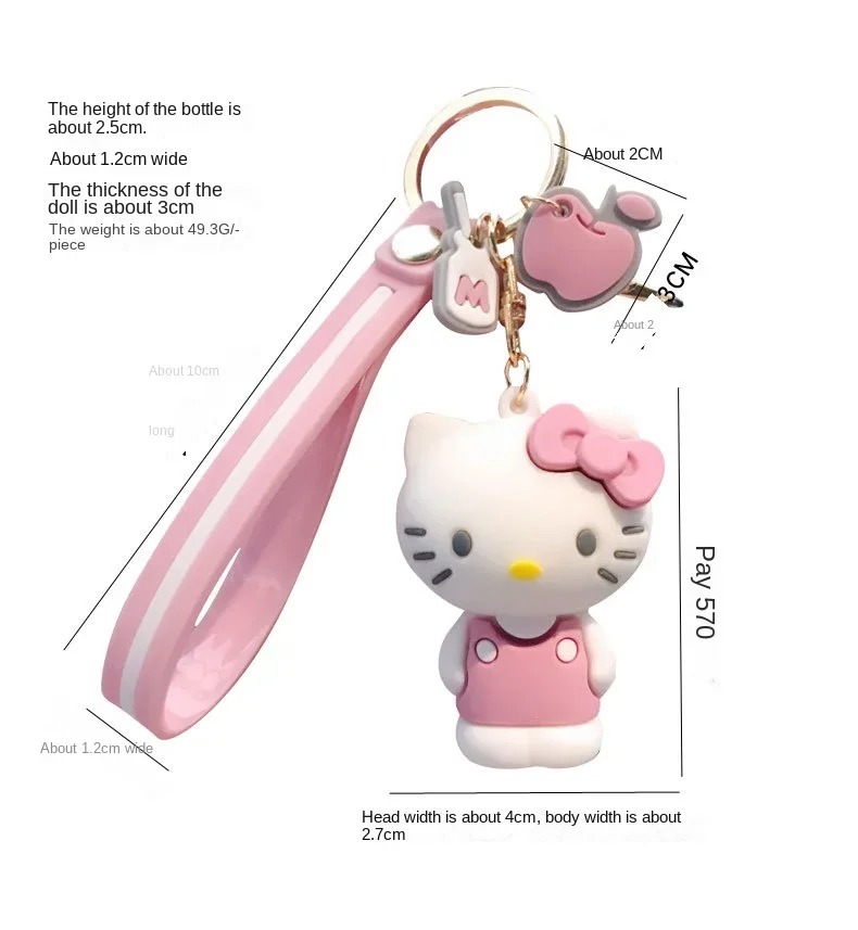 Cute Keychain Cute cartoon Keychain, Badtz-Maru, Cainamoroll, Hello Kitty, My Melody, Chrome, Kerop.