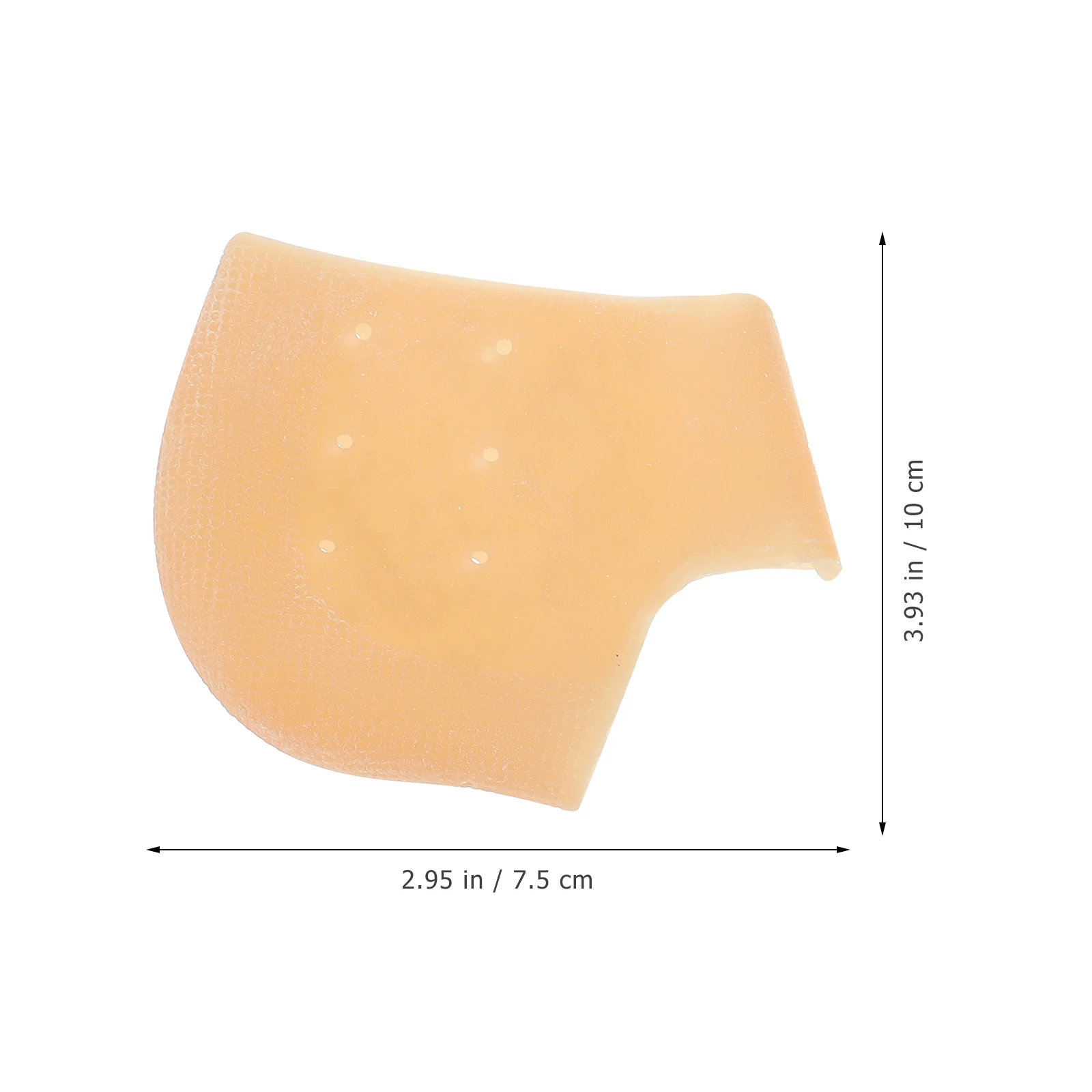 

5 Pairs Moisturizing Heel Protector Shoe Pads Silica Gel Cracked Foot Protectors