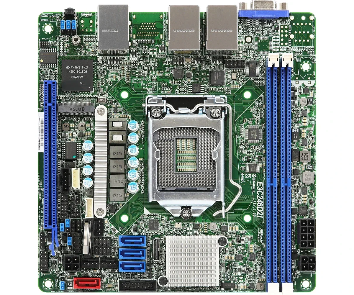 

Серверная материнская плата E3c246d2i Lga1151 DDR4 ECC, без ошибок, Φ/E2200