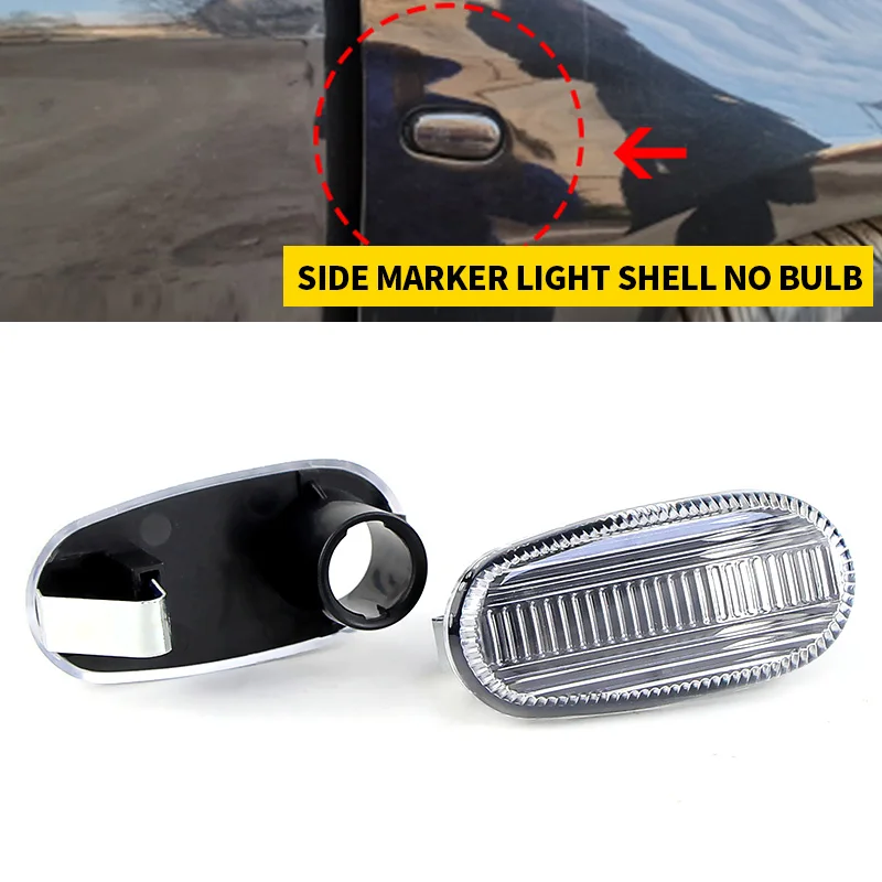 2 pçs sinal de volta marcador lateral luz capa escudo para alfa romeo mito 147 gt 147 pré-facelift para fiat bravo ii mk2 oem: 60683294