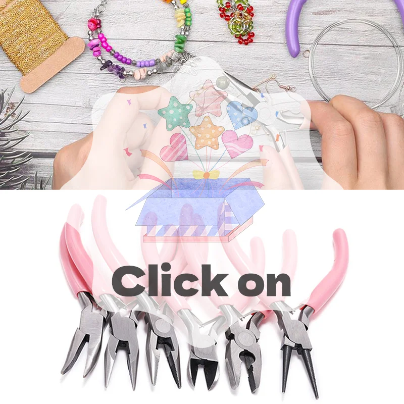 Jewelry Making Pliers Set - Needle Nose, Chain Nose, Round Nose & Wire Cutter - Perfect for Jewelry Repair, Wire Wrapping