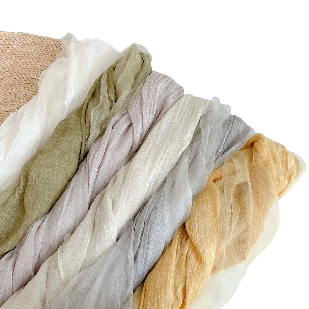 

Элегантный двухслойный шелковый шарф тонкого кроя для весны и осени, однотонный, из тутового шелка, с защитой от солнца, дорожная шаль для женщин.