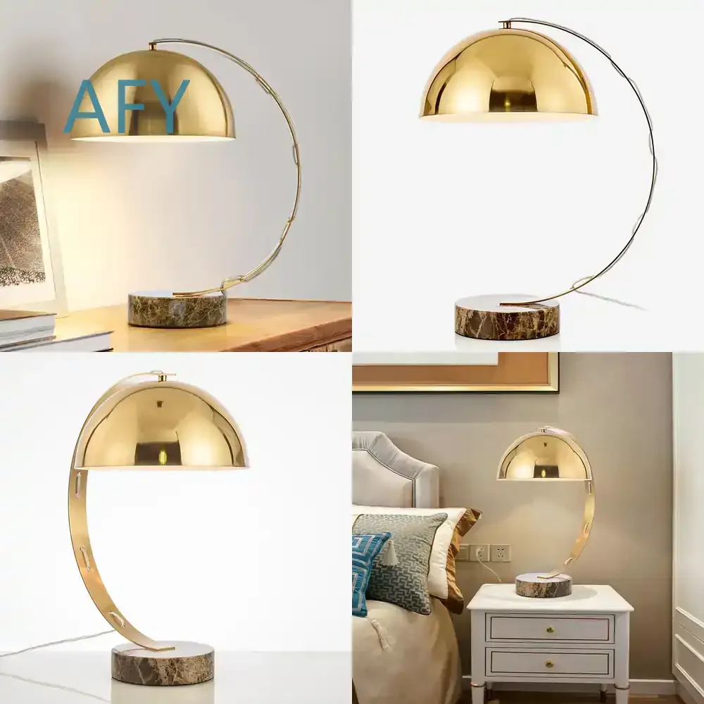 Nordic Postmodern Light Luxury Iron Table Lamp for Study Bedroom Bedside Living Room Model Room Decorative Lamp for Modern