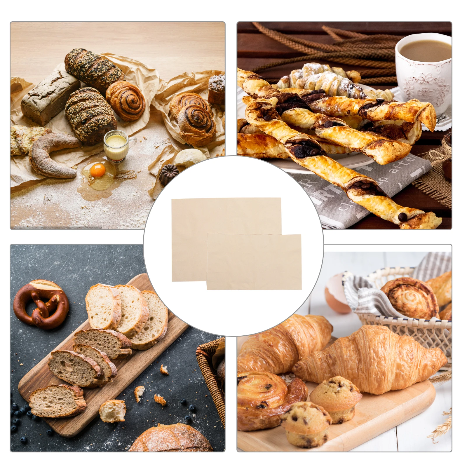 

2Pcs Bread Dough Fermentation Cloth Canvas Proofing Liner for Kitchen Bakery Baking Supplies Bread Cloth