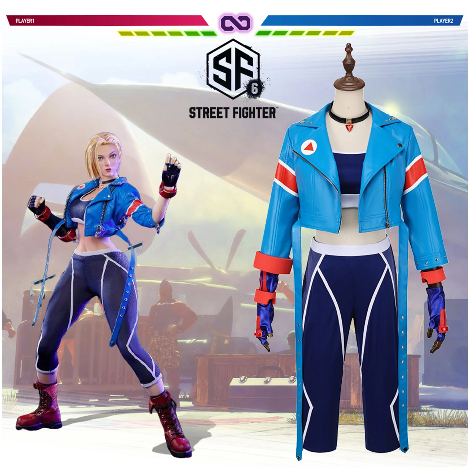 

Game 6 Cammy Cosplay Costume For Halloween Christmas White Killer Bee Female Women Wrrior Cammy Battle Game Leather Suit
