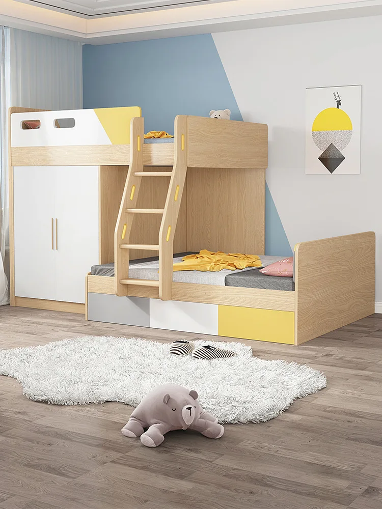 Wholesale upper and lower beds Bunk beds Parallel dislocation type nterlaced mother and child beds=