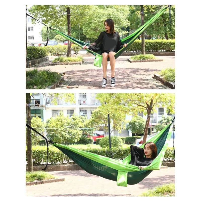 ALIM-Durable Nylon Outdoor Hammock 140X270 Cm, Lightweight& Portable Ideal For Camping And Relaxing