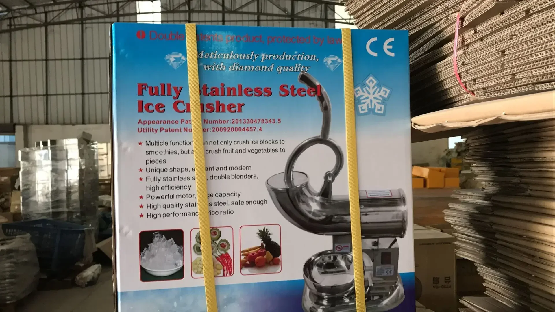 Commercial Stainless Steel Dual Blades Ice Shaver Snow cone maker Ice Crusher Machine