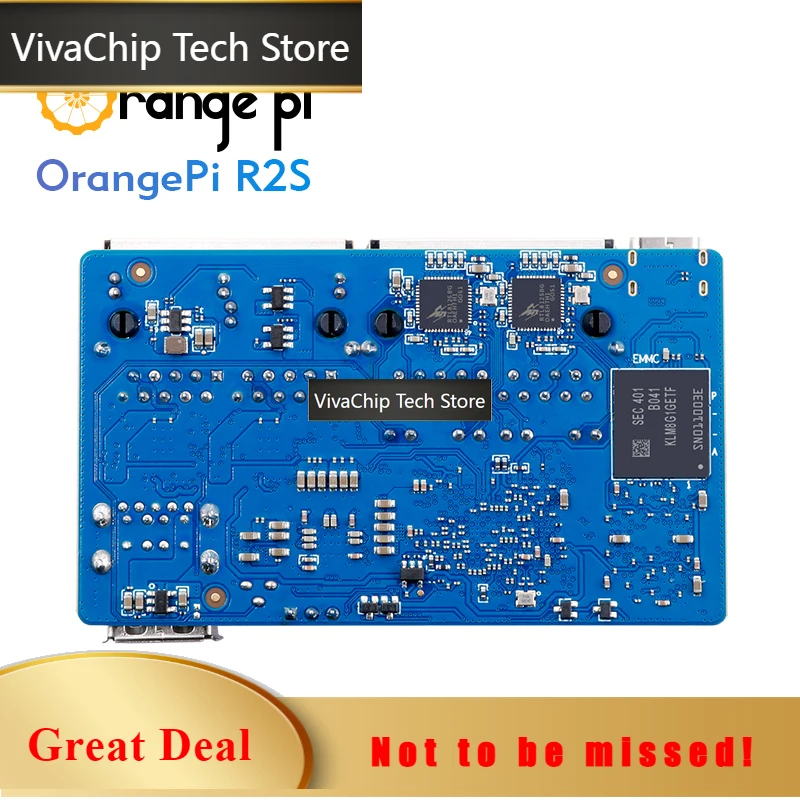 VivaChip TechOrange Pi R2S 2GB RAM 8GB EMMC Single Board Computer