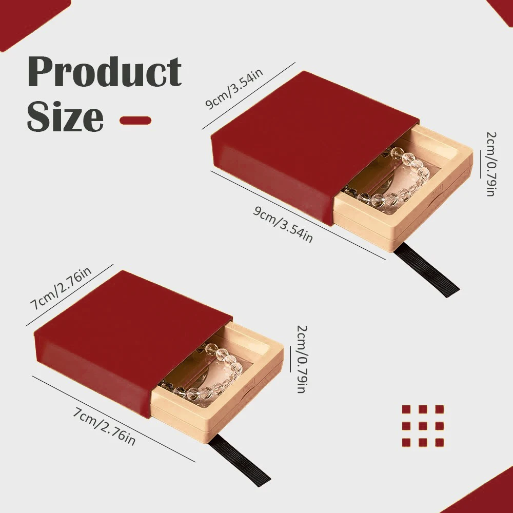 

Dreamtimes Anti Oxidation PE Film Floating Transparent Display Suspension Jewelry Wristband Storage Box Gift Packaging