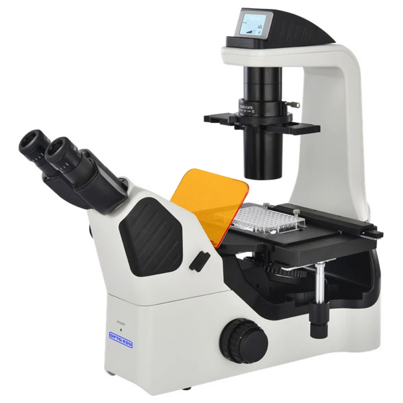 OPTO-EDU A16.1065 3W LED Phase Contrast Binocular Inverted Fluorescent Microscope