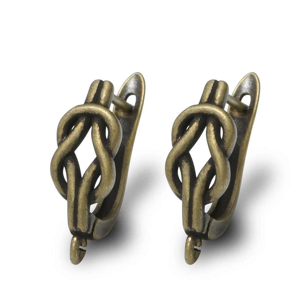 1 Pair  Antique Bronze Earrings Hooks  For DIY Woman/ Man Jewelry Accessories Handmade Making Supplies Wholesale