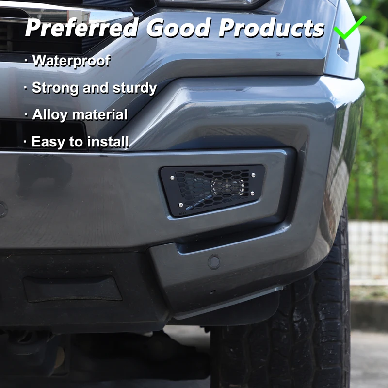 

Carbon Steel Black Car Front Fog Lamp Protection Mesh Cover Car Accessories For Great Wall Tank 400 2023-2025