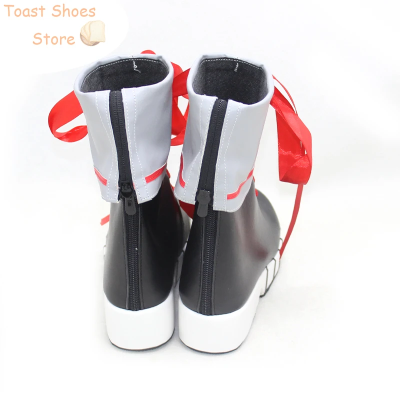 Nakiri Ayame Cosplay Shoes Halloween Carnival Boots PU Shoes Vtuber Cosplay Props Costume Prop