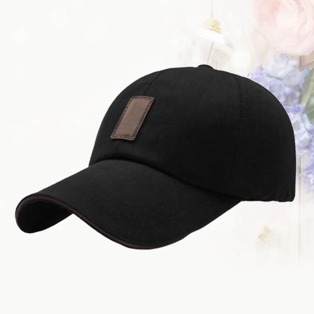 

1pc Men's Baseball Hat Cap Sports Style Unisex Classic Comfortable All-Match Peak Cap Outdoor Vacation Gift Black Tennis for Men