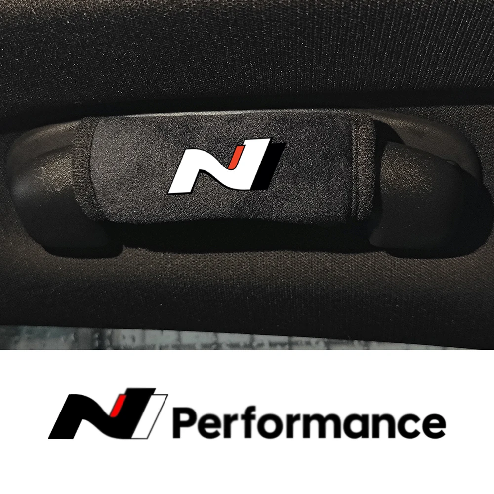 Car Roof Pull Handle Cover Anti-Scratch&Plush Car Roof Handle Protection Cover Gloves For Hyundai N Line Performance Accessories