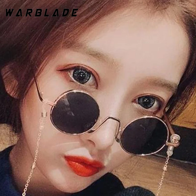 

Trending Small Round Frame Women's Sunglasses Brand Design Luxury Men Sunglass Outdoor Driving Multi-color Lenses Eyewear UV400