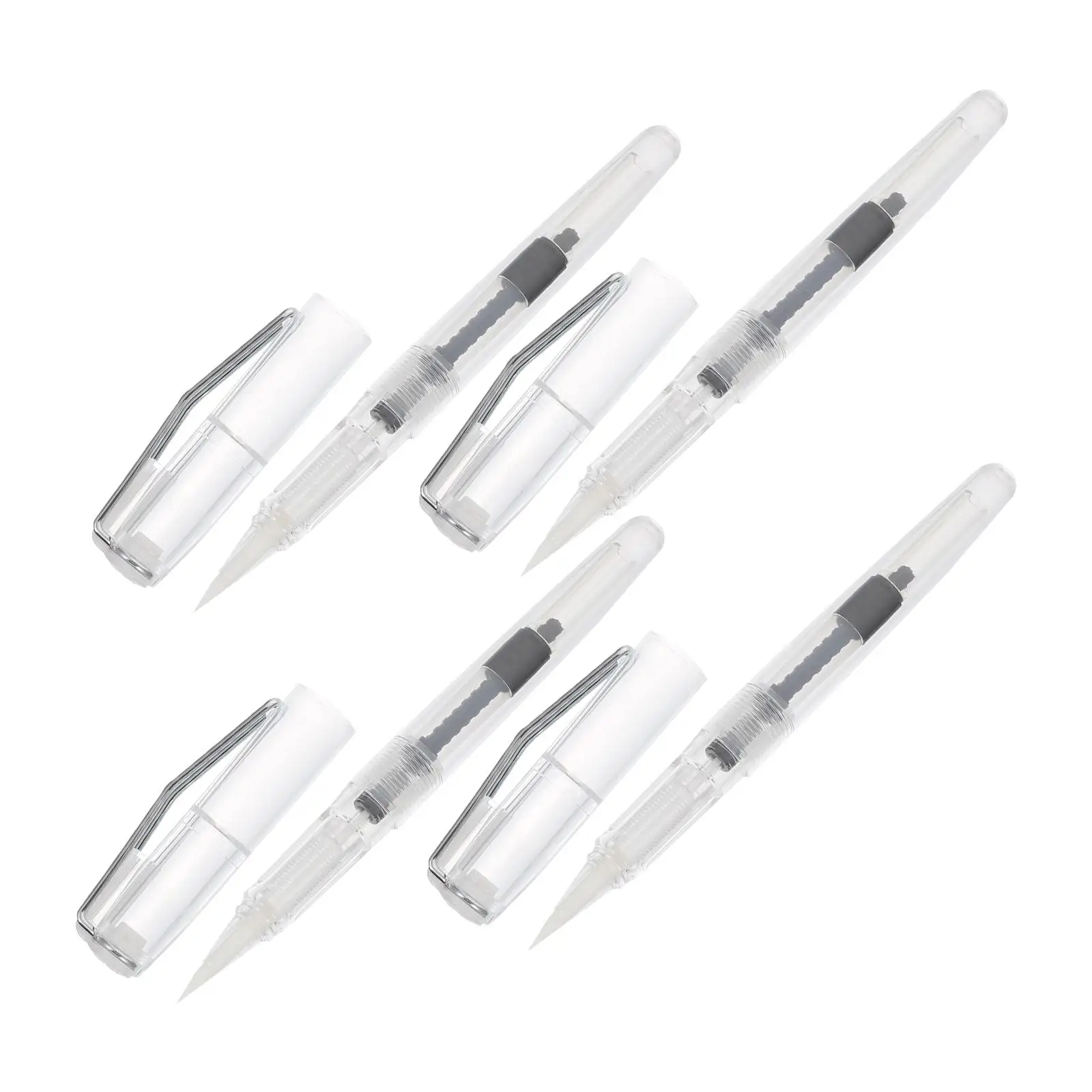 4 Pcs Fountain Pen Brush Ink Calligraphy Sketch Pens for Beginners Plastic Chinese Student Use Lettering