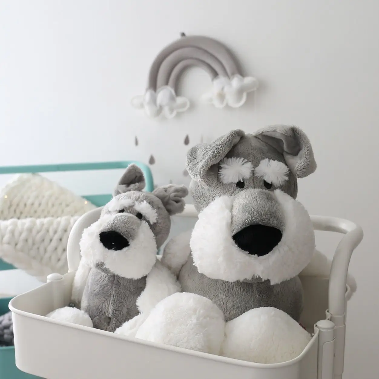 Echte Hund Plüsch Spielzeug Suffed Tier Schnauzer Puppe Für Geburtstag Geschenk Hund Gefüllte Welpen Hunde Weiche Tier Spielzeug Weiche Kissen Geschenke