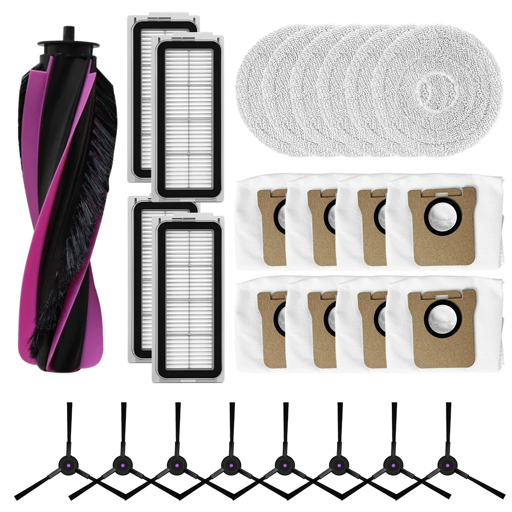 Replacement Main Brush Side Brush Filter Mop Cloth Set For Airbot L50 Master Robot Vacuum Cleaner Accessories