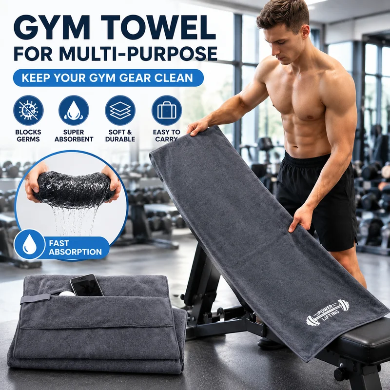 Gym Multi-purpose Anti-dirty Towel Sweat Absorbent Sports Towel Soft Water Absorbent Yoga Mat Towel Portable Sweat Wipe Cloth