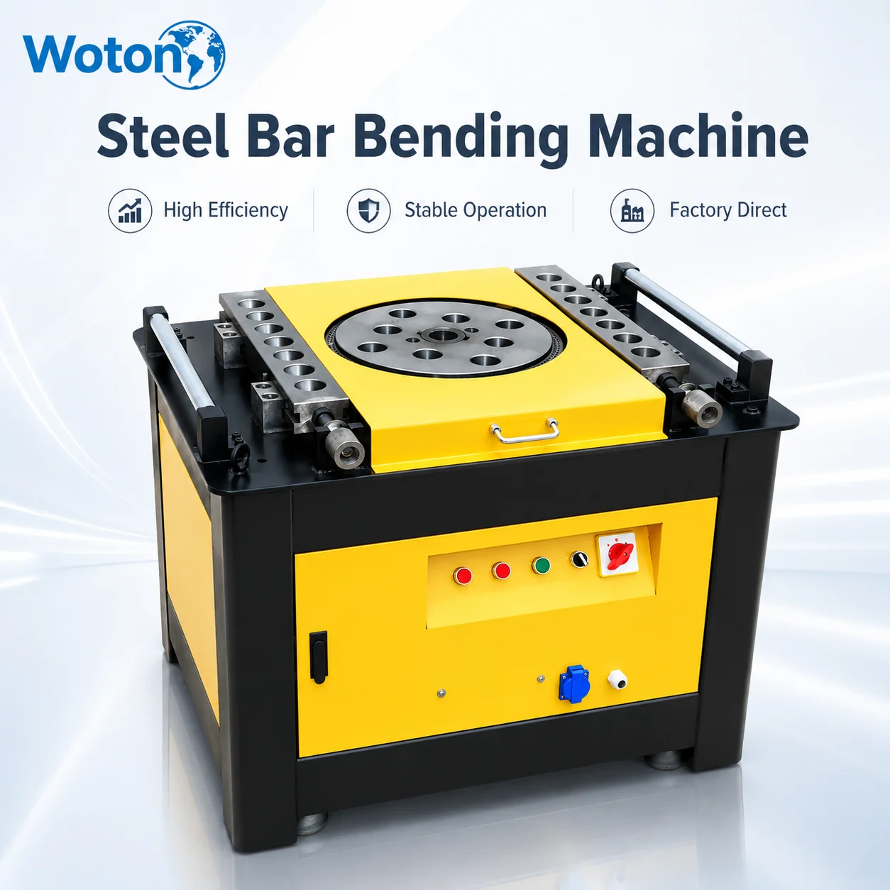Competitively Priced Rebar Bender GW42 Max 40mm Steel Bar Bending Machine Equipped Brake