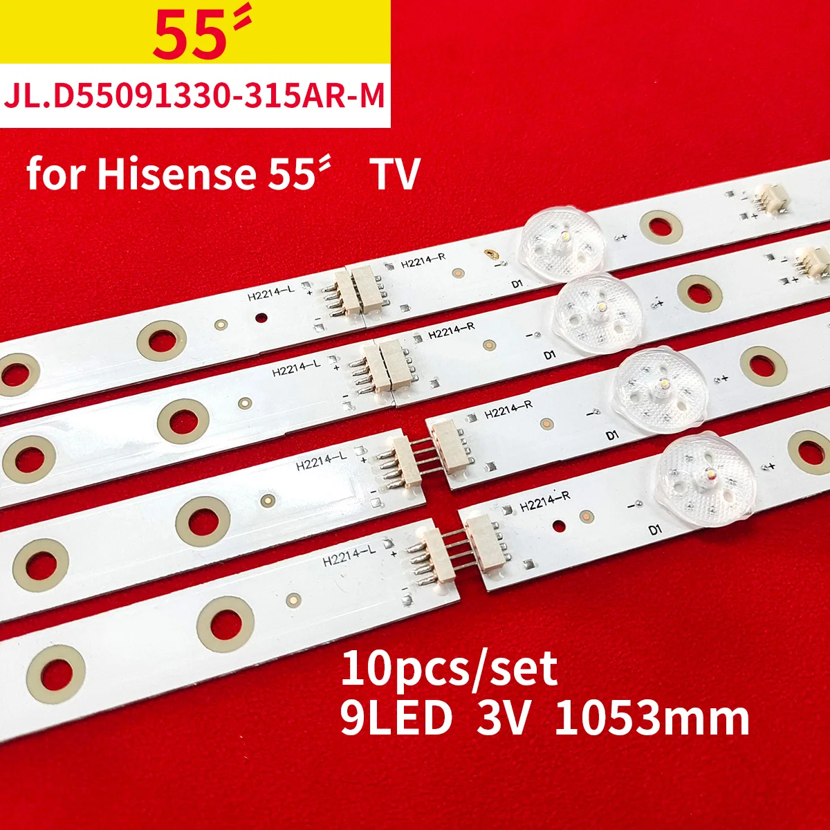 

1set LED Backlight Strip 9LED For 55LED900F 55NE6000 A550ED5LA2-2 K55DLT6F SI55FS JL.D55091330-315AR-M 315AL-M