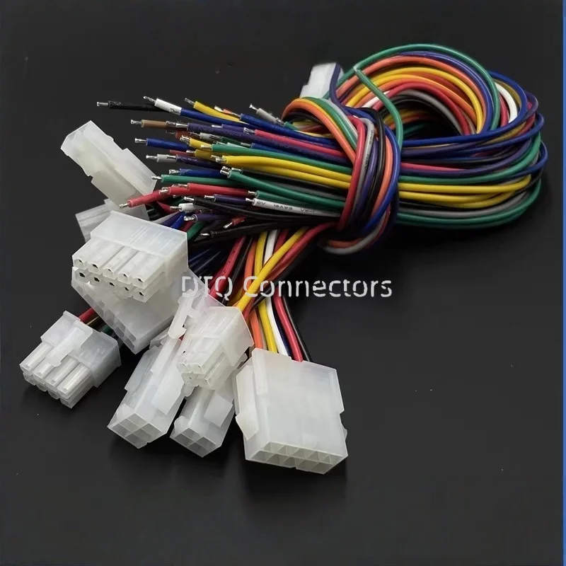 4.2mm 5557/5559 Wire Cable Connector 2/3/4/6/8/10/12/14/16/18 Pin Pitch Male Female Plug Socket 30cm Wire Length 18AWG