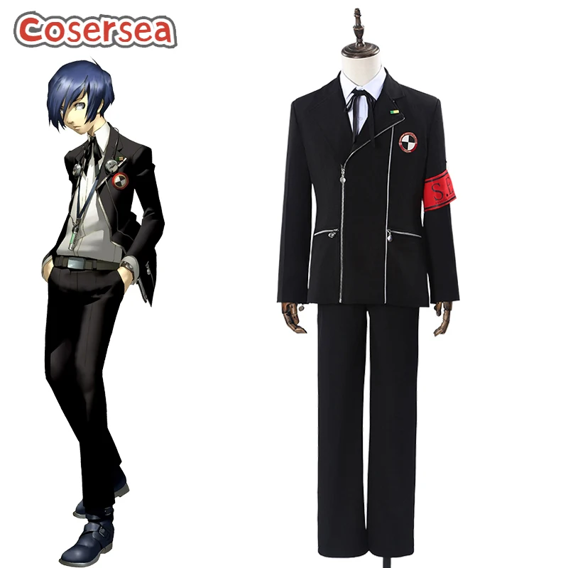 

Cosersea Yuki Makoto Cosplay Costume Game Persona 3 Yuki Makoto Role Play Halloween Men Uniform Carnival Party Outfit Fullset