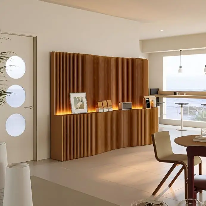 Folding Stretch Luminous Storage Screen Home Office Partition Paper Wall Mobile Storage Partition Factory Direct Sales
