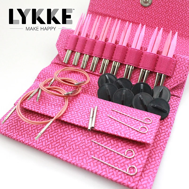 Lykke Blush 3.5 inch  interchangeable Circular Knitting Needle Set