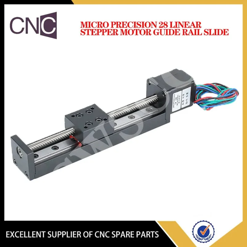 

Miniature precision 28 linear stepper motor guide table T-shaped screw line electric slide rail module