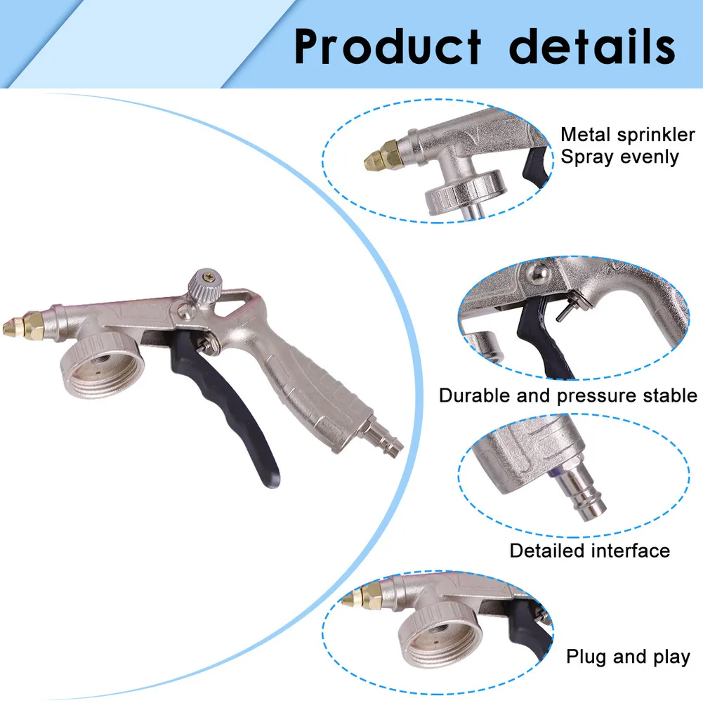 

1 шт. пневматическое распылительное устройство, регулируемый стальной инструмент для мебели под давлением, пневматический распылитель, двойной разъем для шасси автомобиля