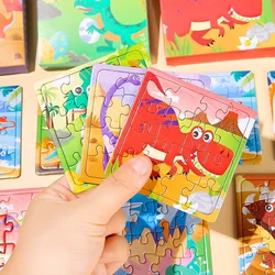 10 Boxes Jungle Dinosaur Theme Paper Jigsaw Puzzle Toys for Kids Boy Dino theme Birthday Party Favors Pinata Filler School Prize