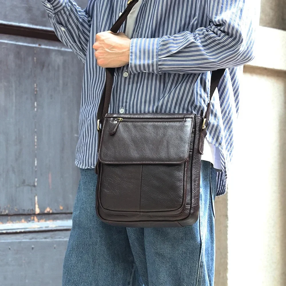 Genuine Leather Vintage Messenger Bags for 9.7\