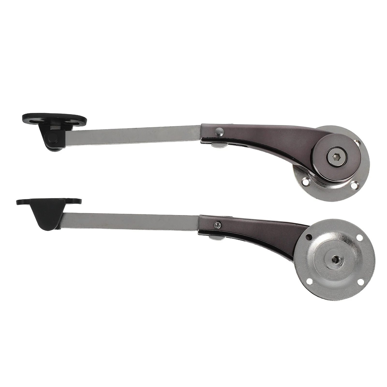 2 قطعة دعامات غاز البقاء الهيدروليكية للخزانات، قضيب دعم قابل للتعديل، تجهيزات أثاث الرفع الهيدروليكي المتين