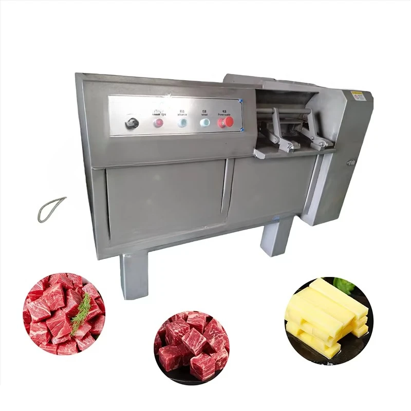 Slicer Meat Cutting Machine Beef Dice Cheese Cutting Machine Cubic Frozen Meat Cutting Machine High Speed Frozen Meat