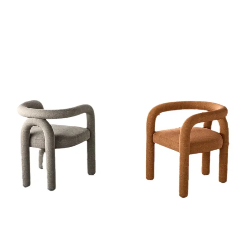 Modern light luxury living room dining chair book model room creative leisure chair
