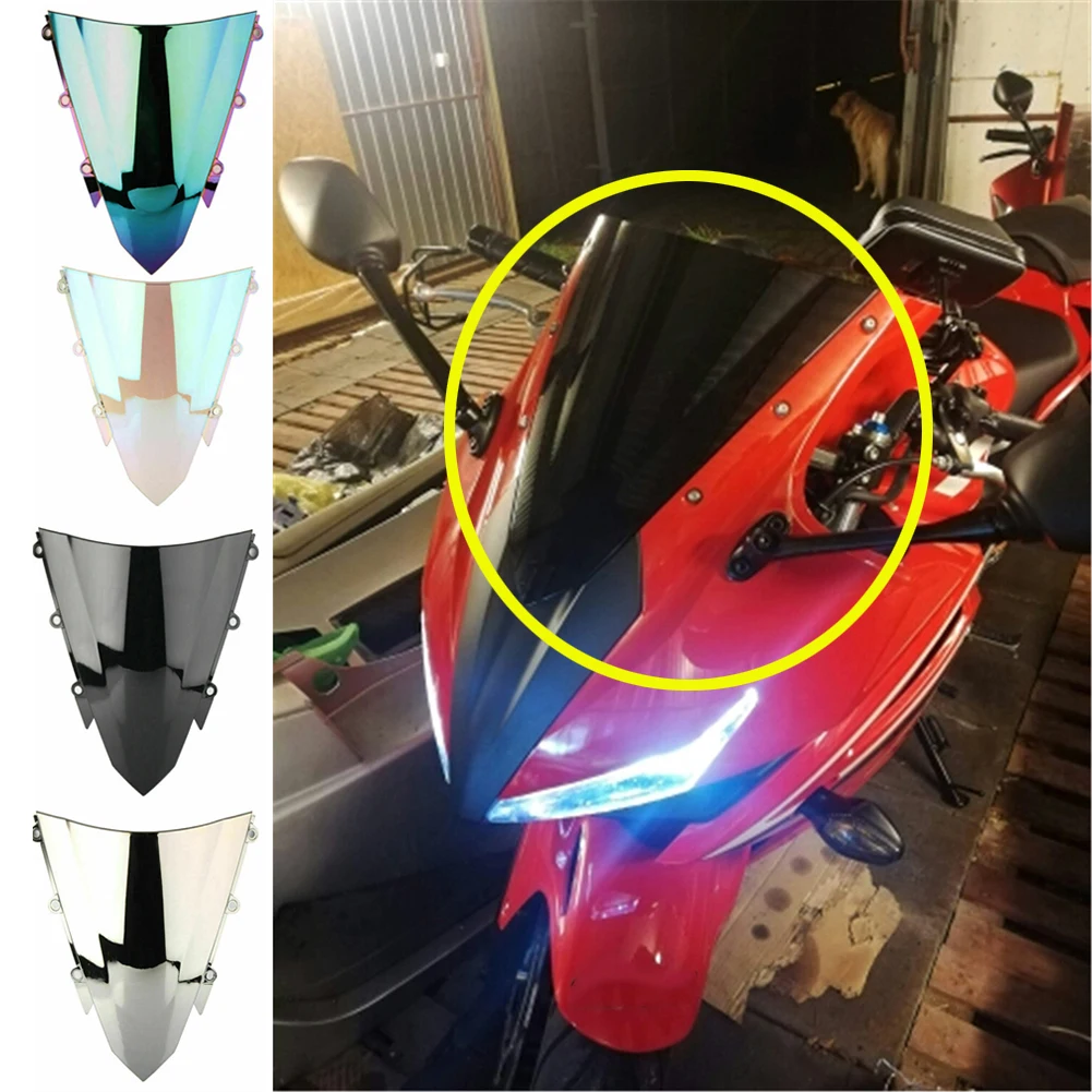 

Передний прозрачный/темный/ ветровой дефлектор, лобовое стекло, двойной пузырь для HONDA CBR500R 2016 2017 2018