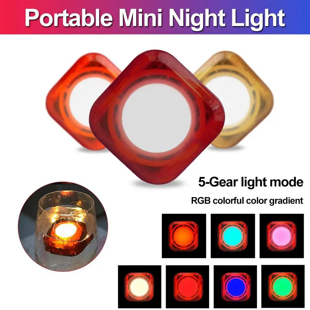 Touch The Night Light Holiday Atmosphere Silicone LED Patting Colorful Lights