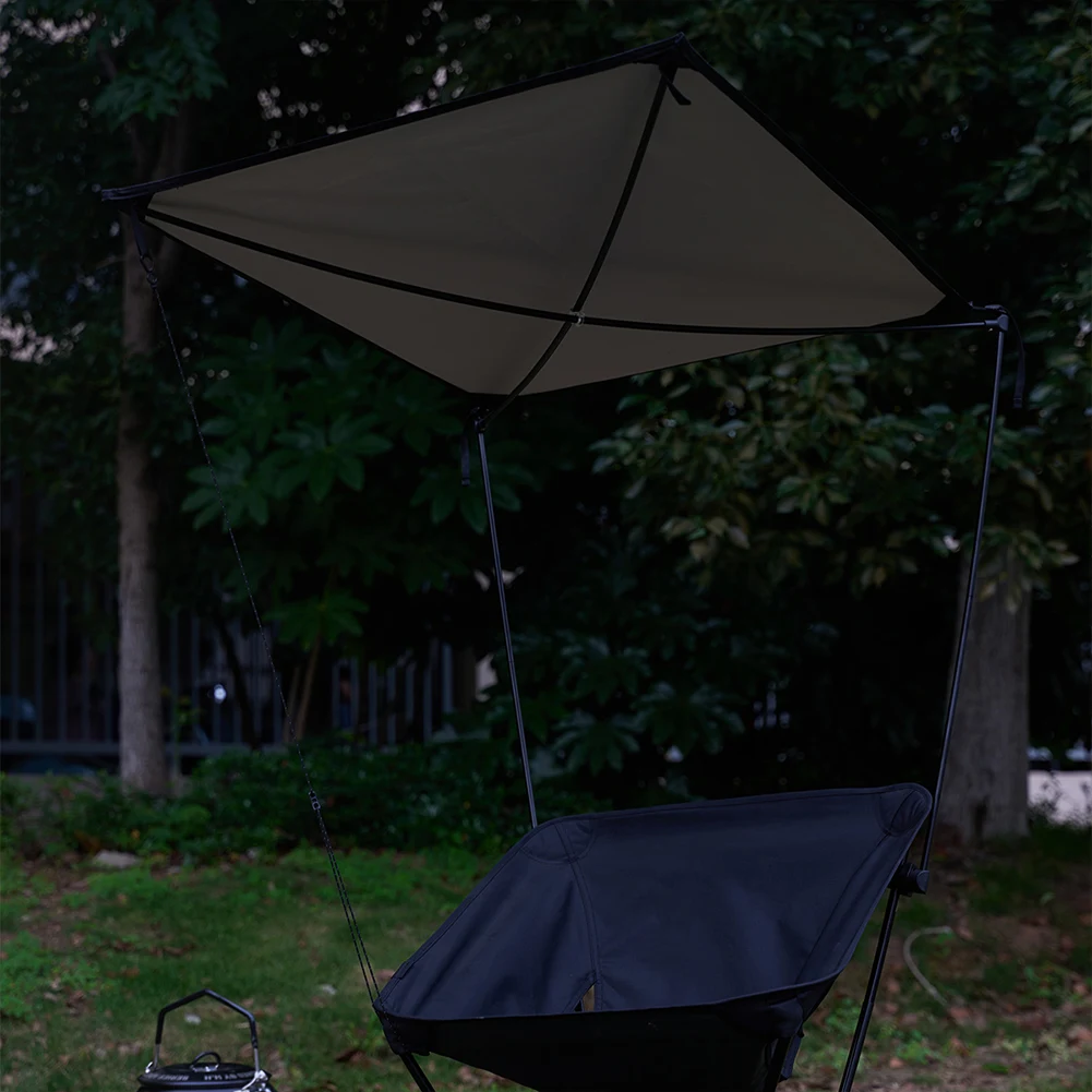 كرسي القمر ظلة الأشعة فوق البنفسجية حماية في الهواء الطلق كرسي القمر المظلة مقاوم للماء التخييم مظلة قابلة للطي لكرسي القمر هيلينوكس