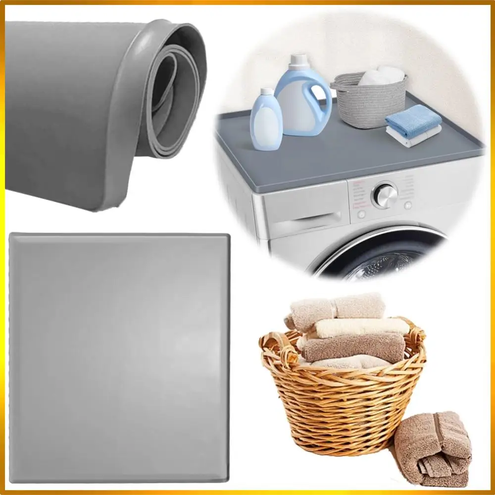 

Защитный коврик для сушильной машины, устойчивый к царапинам, верхняя защита для стиральной машины, силиконовая верхняя крышка для стиральной машины для домашней кухни, стирки