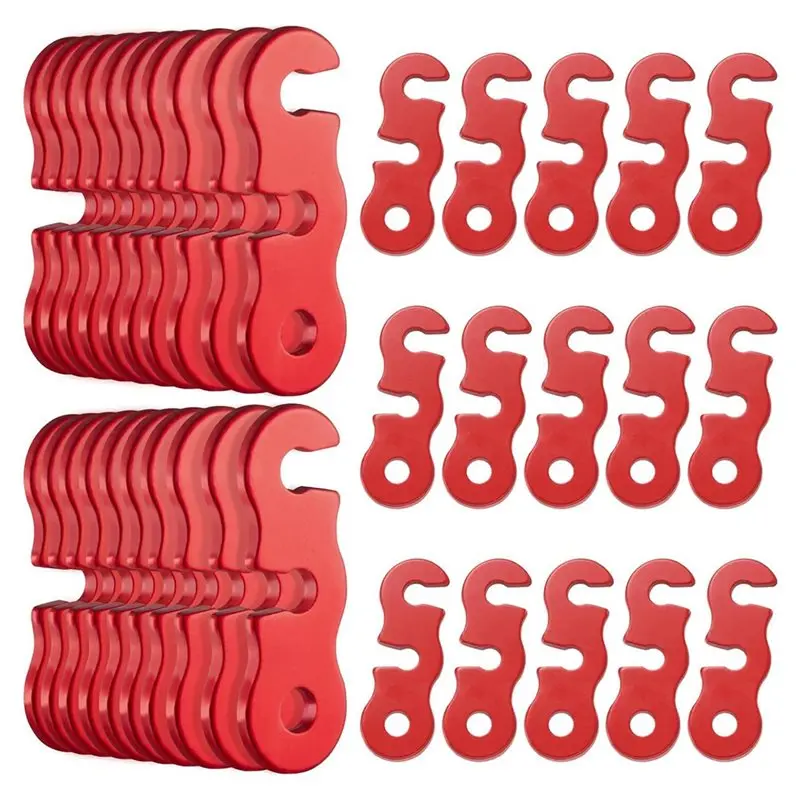 

【RECOMENDAR】Cam Cord Tightener 40Pack Guyline Tensioner Aluminum Alloy Tent Cord Paracord Tensioner Guy Line Rope Adjusters