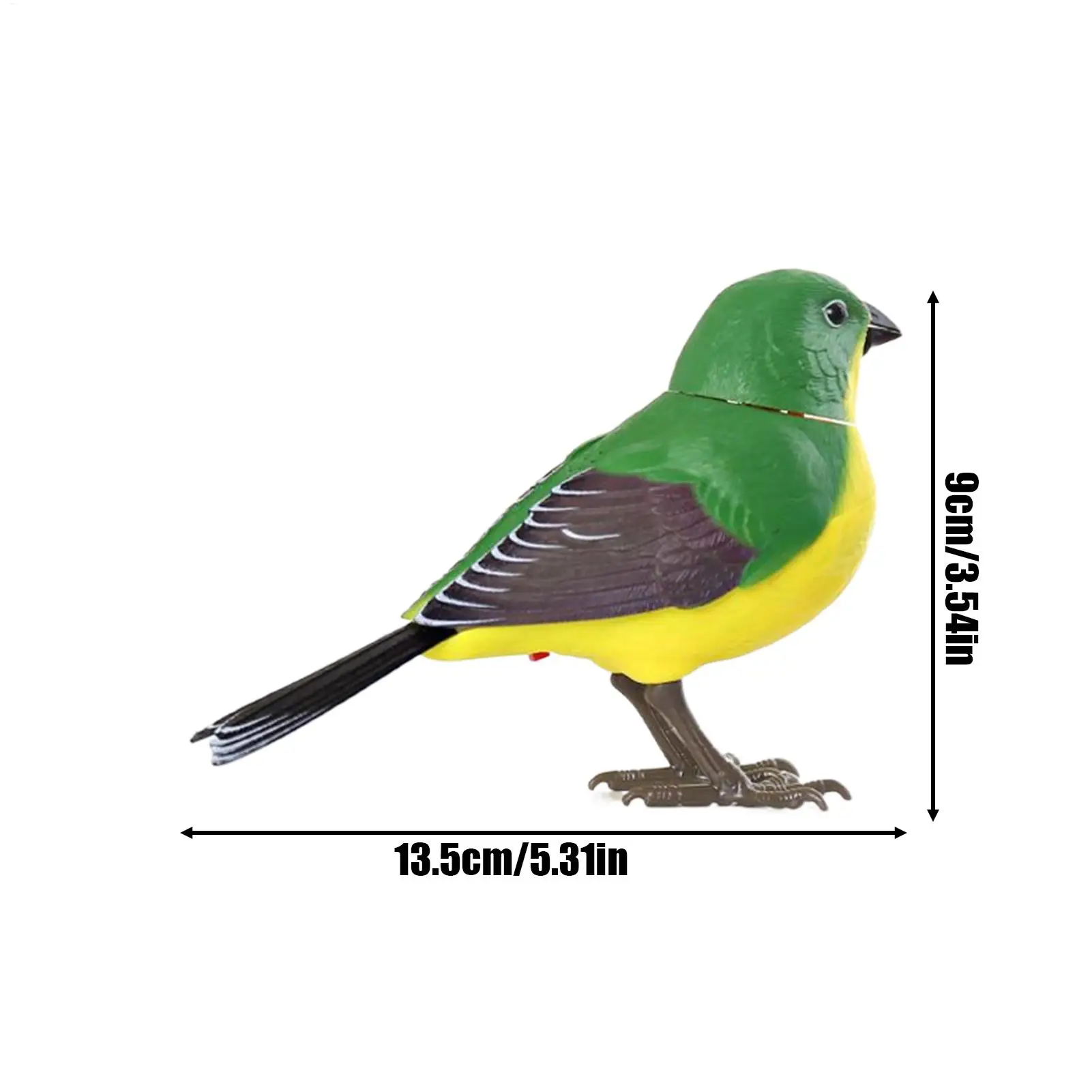 Brinquedo eletrônico realista para pássaros, brinquedo sensorial interativo para animais de estimação para crianças, lembranças para festa de aniversário, decoração de quarto, brinquedos educativos