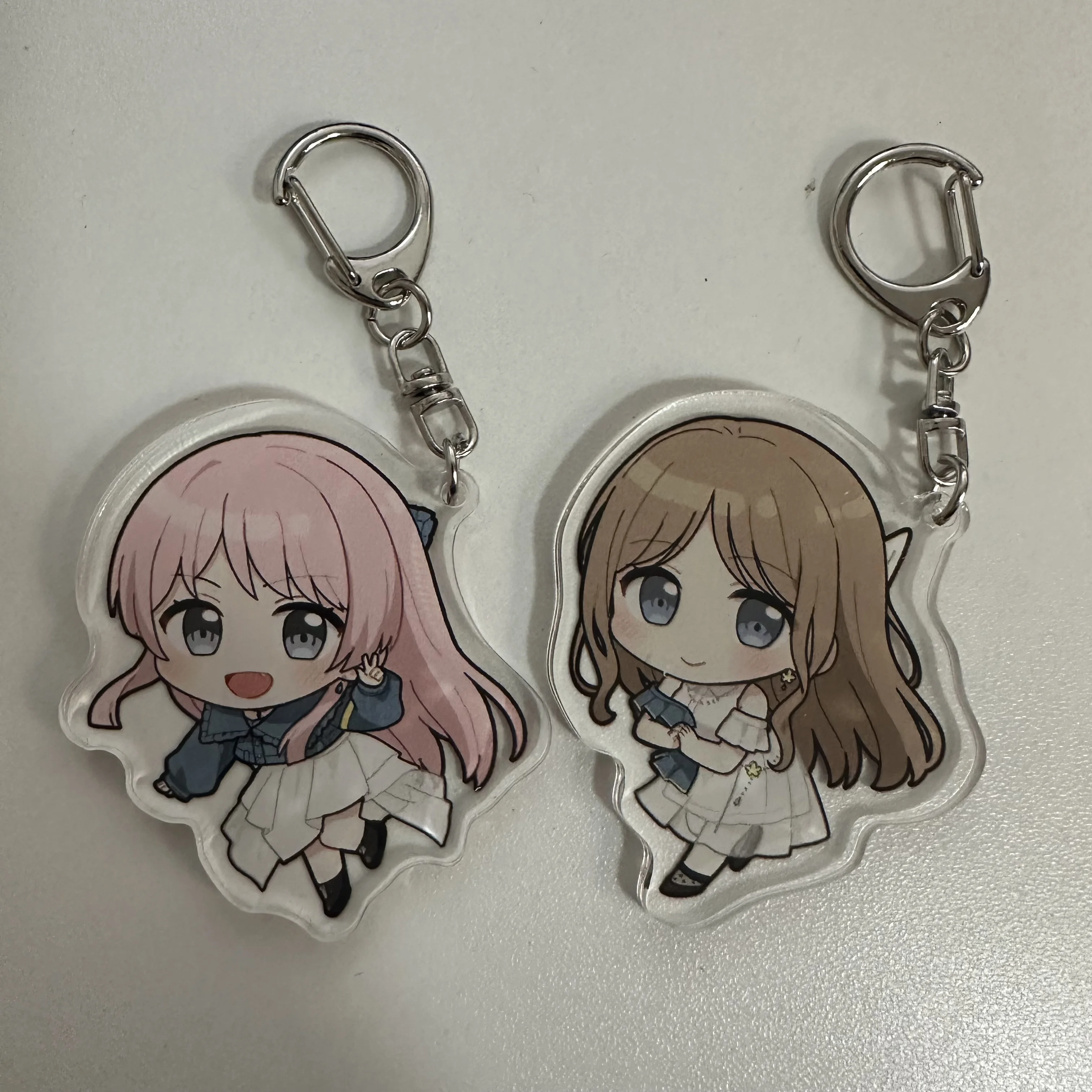 Japan Anime BanG Dream! Figures Toyama Kasumi Hanazono Tae Cosplay Acrylic Keychains Bag Accessories Keyring Fans Xmas Gifts