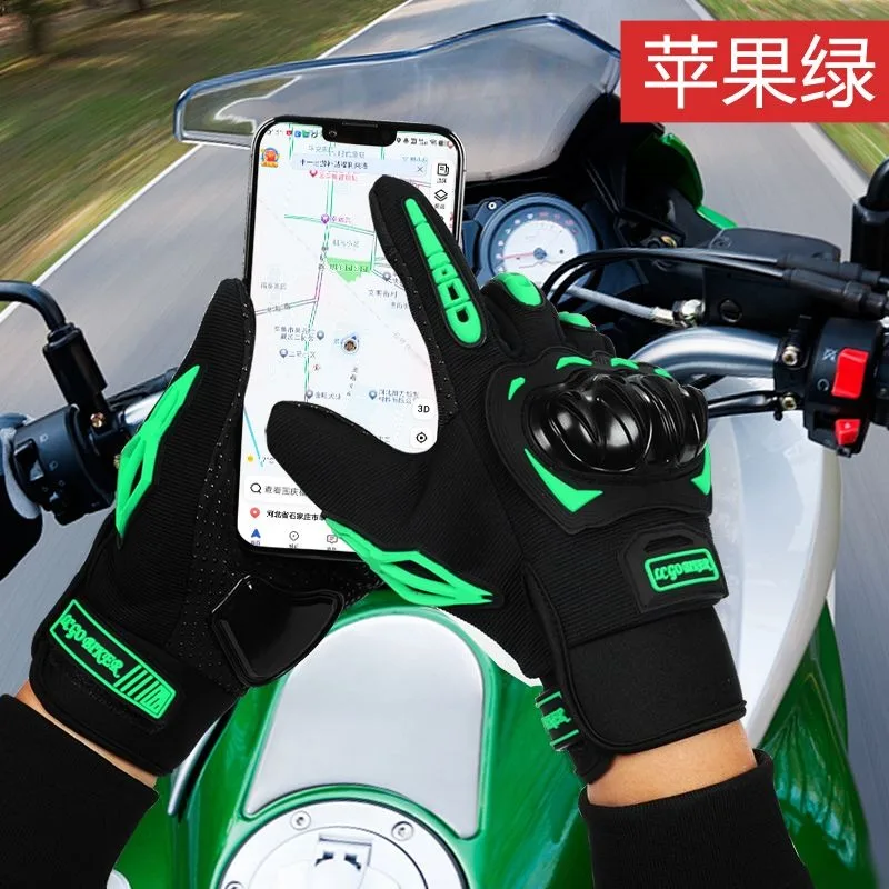 

Motorcycle riding gloves with touch screen for men's motorcycle riders women's anti fall gloves all season universal