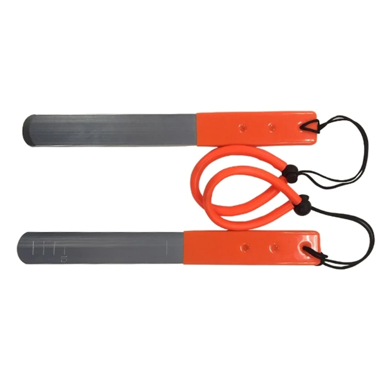 Aluminum Water Tool Abalone Pry Bars for Side Mounting and Fly Divings Abalone Measuring with Adjusted Safety Lanyards