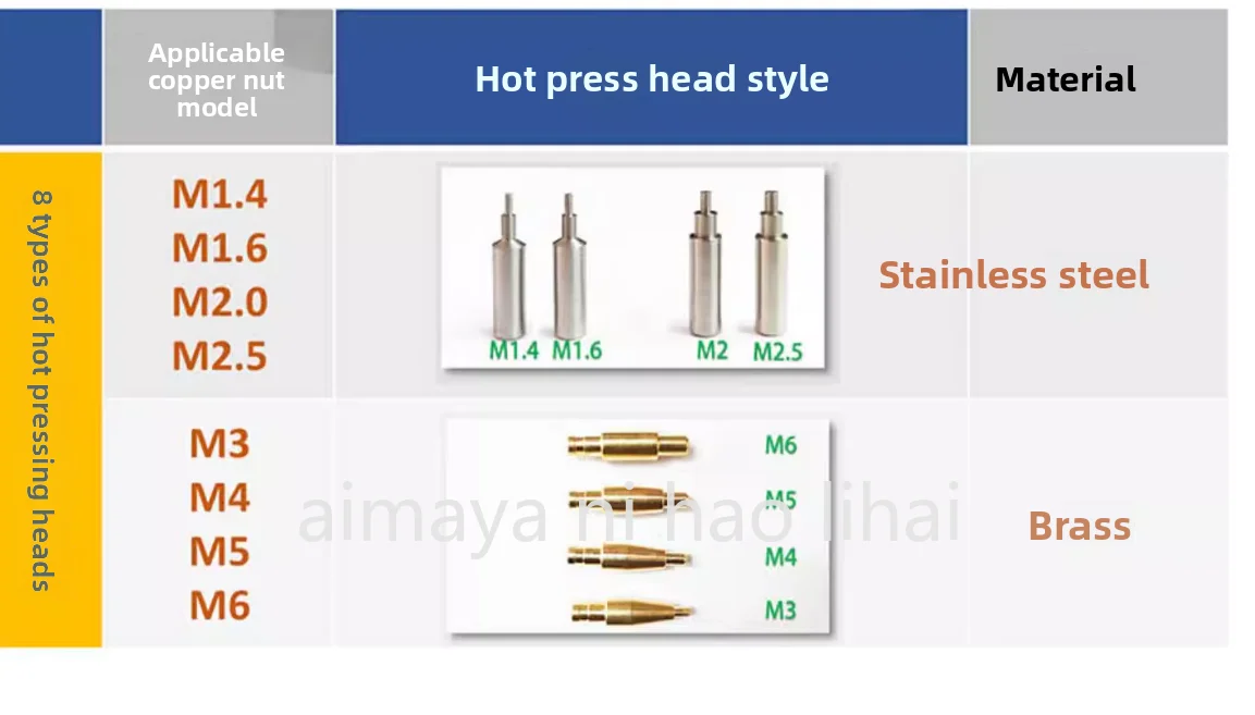 Hot Melt Nut Insertion Machine Copper Nut Implanter Thermal Implant DIY 110V-220V
