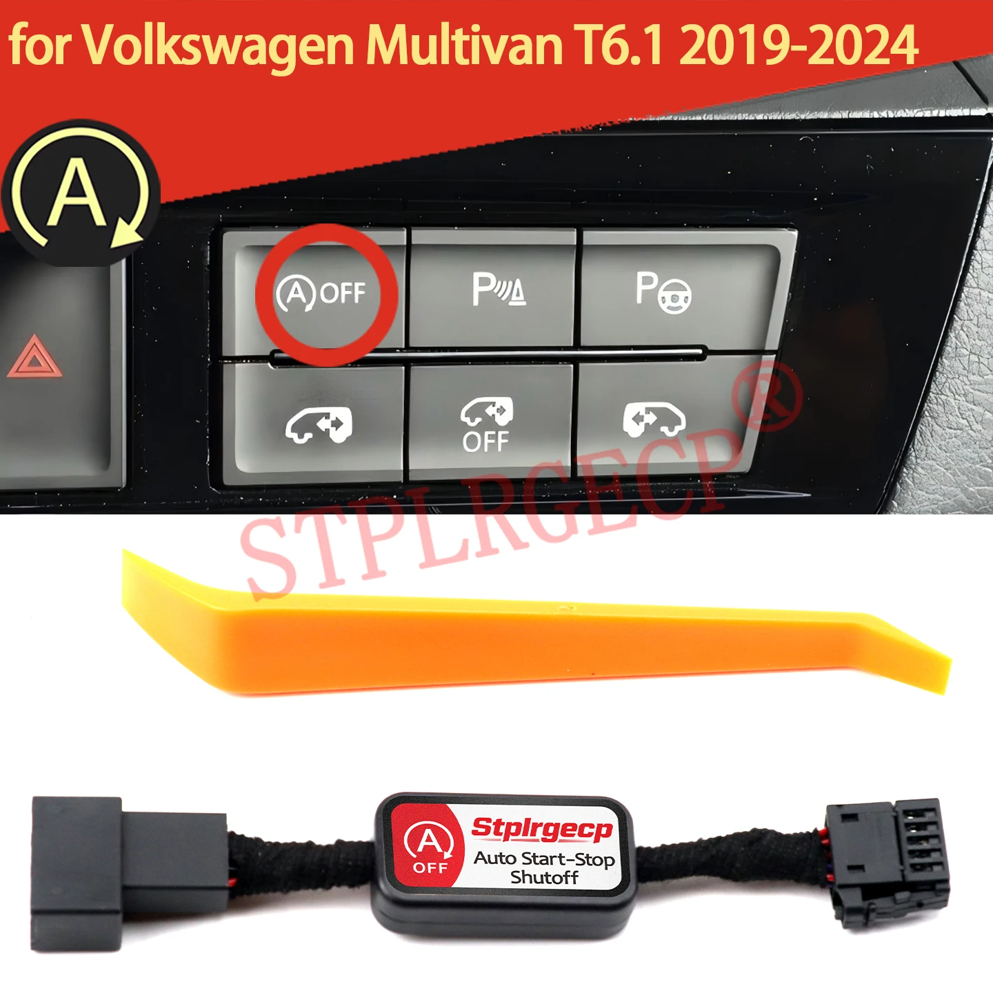 For Volkswagen Multivan T6.1 2019-2024 Car Stop Start Engine System Off Device Control Sensor Plug Stop Cancel